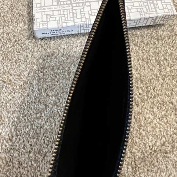 Comme des Garçons Polka Dot Black Zip Pouch - Picture 8 of 8